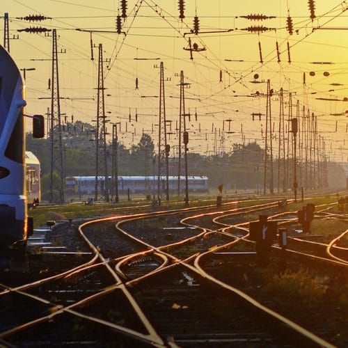 Wagons from Belarus on Hungarian railway tracks